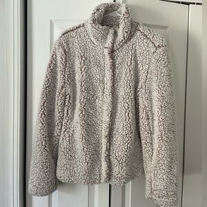 ATAR’D STATE Pink Sherpa zip up- SZ Medium
